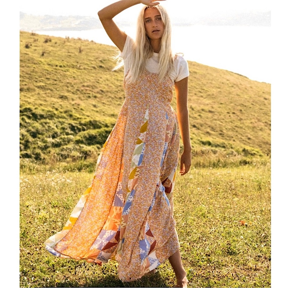 Billabong 🍂 Vintage Print Maxi Dress